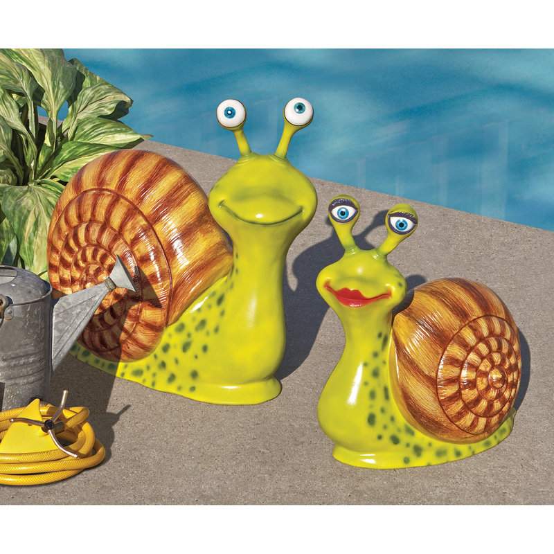 outdoor snail statue